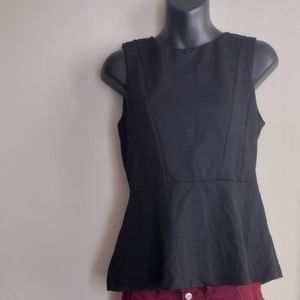 H&M Black Peplum Top